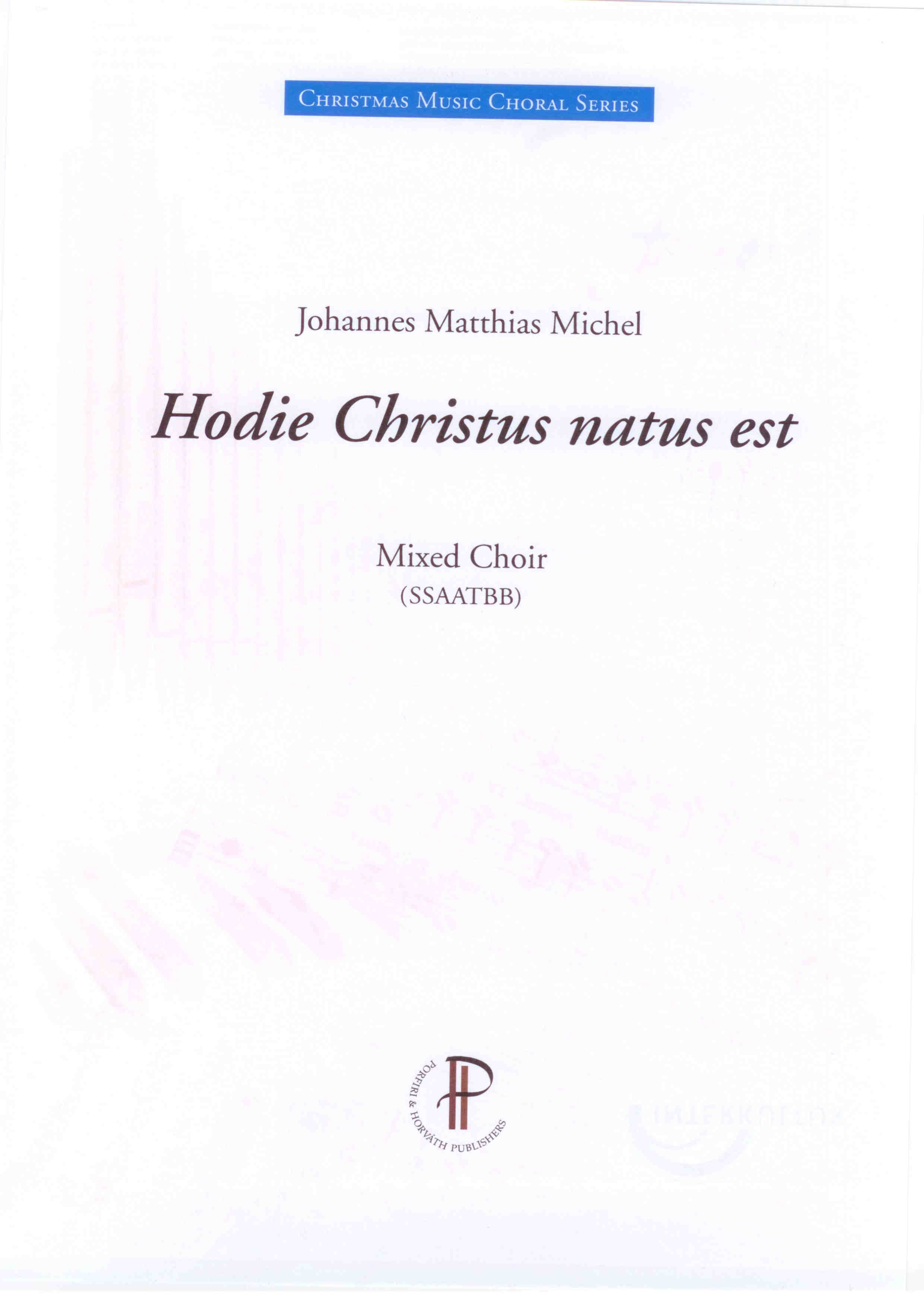 Hodie Christus natus est - Show sample score